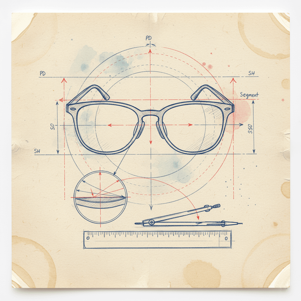 pd and sh measurement for eyeglasses