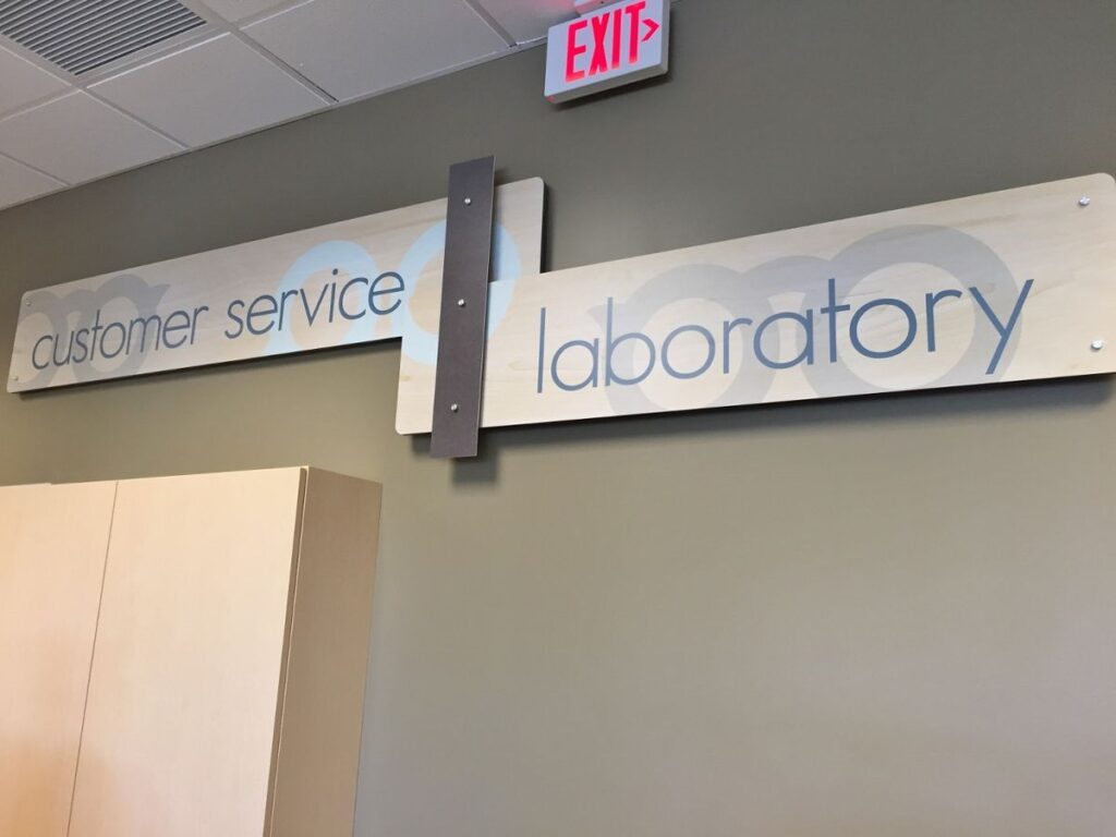 Lab sign