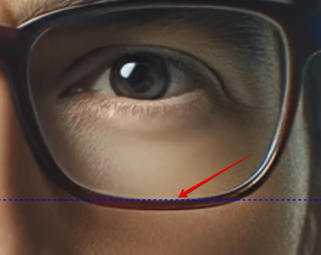 Optogrid - Mark the bottom of the lens if you want to calculate the segment height