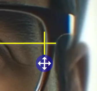 Marking the reference point with Optogrid to measure the pupillary distance