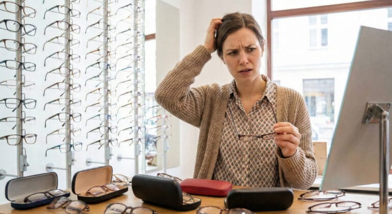 Armações de óculos feminino