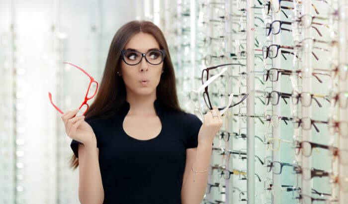 Armações de óculos feminino