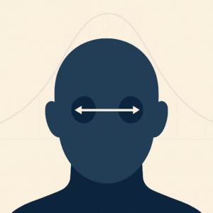 Pupillary distance statistics cover